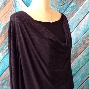 Maggie Barnes Black & Silver Tunic/Top
